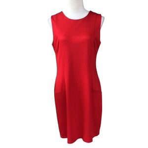 Jade Melody Tam Red Sleeveless Sheath Dress
